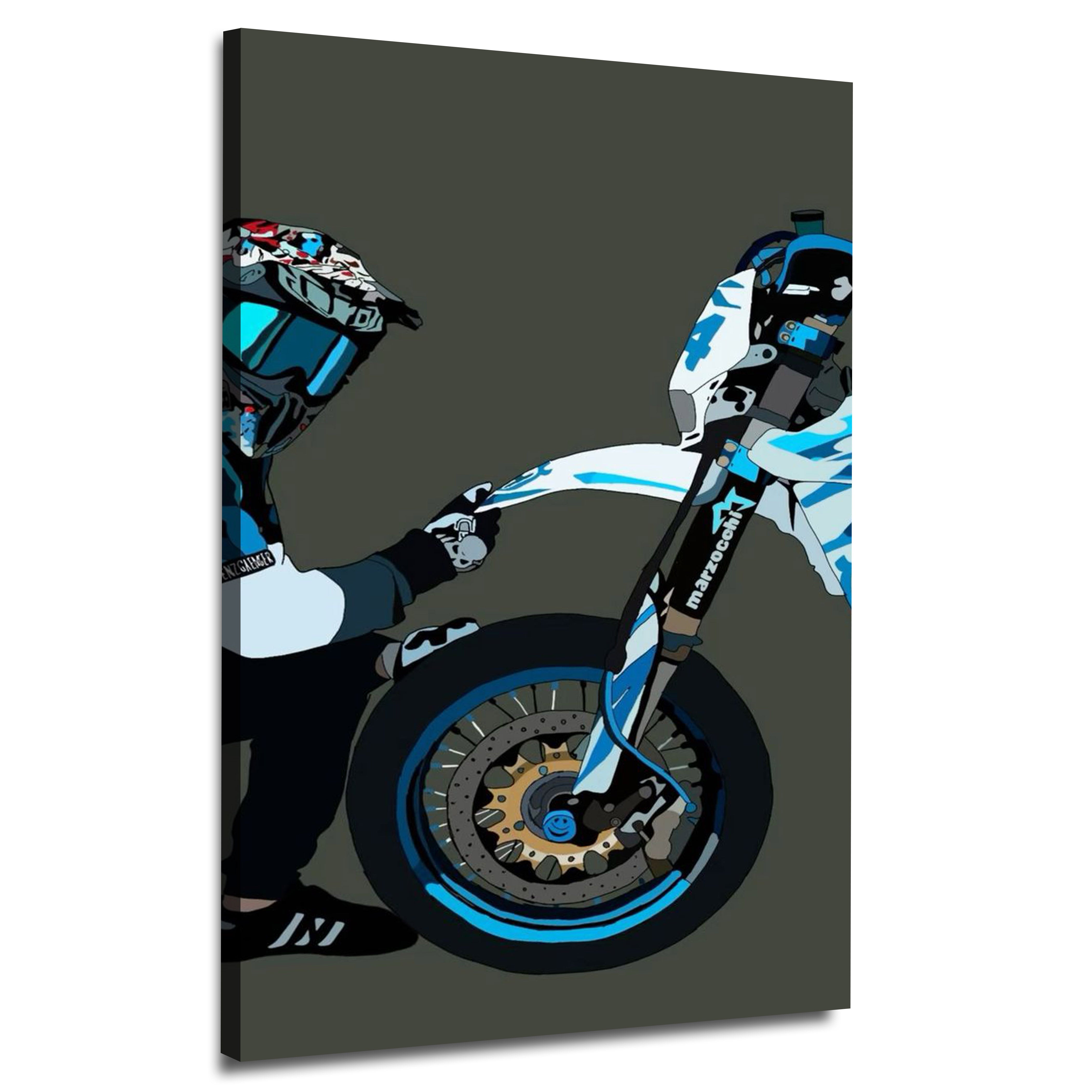 Crazy Bike Rider | Wall Art