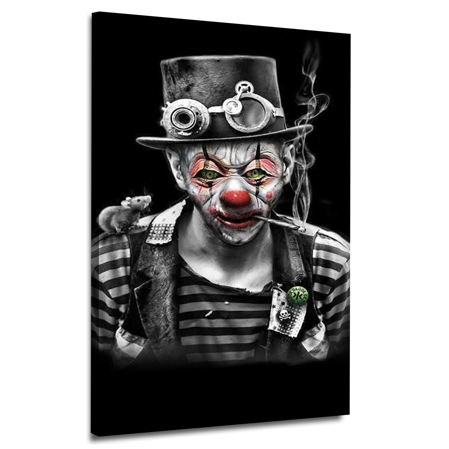 Smoking Clown Portrait | Wall Art