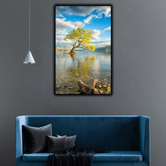 Landscape Scenery Tree Lake Wall Art