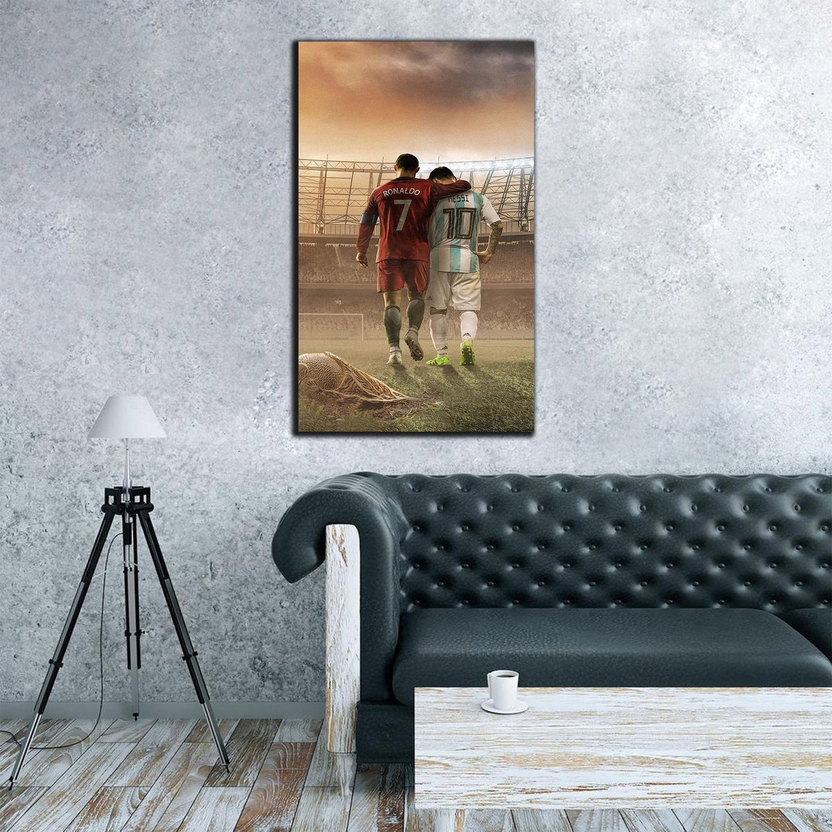 Mutual Respect | Messi & Ronaldo  Wall Art
