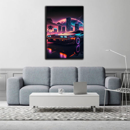Premium Canvas | Retro futuristic | Wall Art